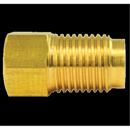 Homestead Brass Adapter; Female 0.37-24 Inverted; Male 0.5-20 Inverted HO349435